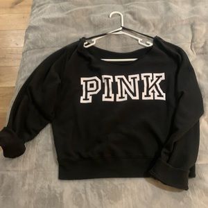 PINK off the shoulder sweatshirt